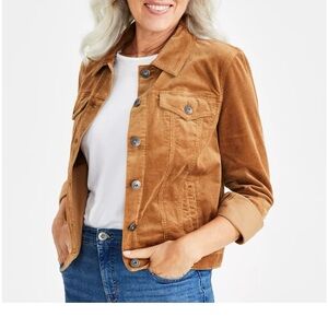 Women's Style&Co Corduroy Classic Long-Sleeve Jacket, Created for Macy's